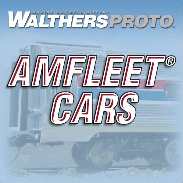 Amfleet I and Amfleet II passenger cars in HO Scale from WalthersProto