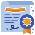 Member Certificate icon - art image of a certificate