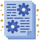 Participant Handouts icon - art image of stack of directions