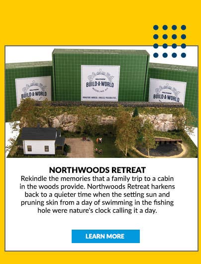 Northwoods Retreat: Rekindle the memories that a family trip to a cabin in the woods prvide. Northwoods Retreat harkens back to a quieter time of swimming in the old fishing hole.